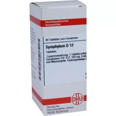 SYMPHYTUM D 12 tabletti, 80 tk