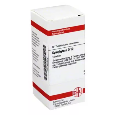 DHU Symphytum D 12 tabletti, 80 tk