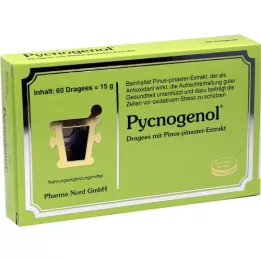 PYCNOGENOL KIEFERNRINDENEXTRAKT Pharma Nord Drag., 60 tk