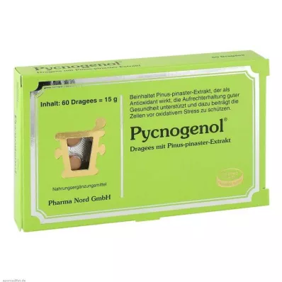 PYCNOGENOL KIEFERNRINDENEXTRAKT Pharma Nord Drag., 60 tk