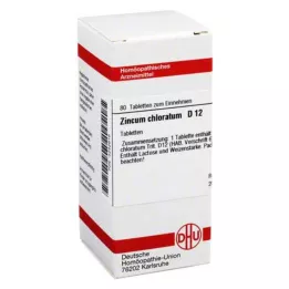 ZINCUM CHLORATUM D 12 tabletti, 80 tk