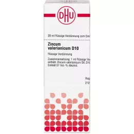 ZINCUM VALERIANICUM D 10 Lahjendus, 20 ml