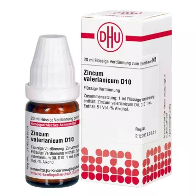 ZINCUM VALERIANICUM D 10 Lahjendus, 20 ml