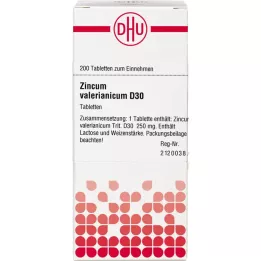 ZINCUM VALERIANICUM D 30 tabletti, 200 tk