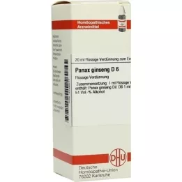 PANAX GINSENG D 6 Lahjendus, 20 ml