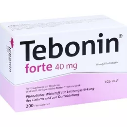 TEBONIN forte 40 mg õhukese polümeerikattega tabletid, 200 tk