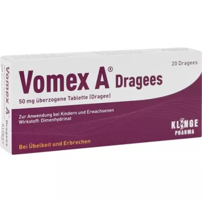 VOMEX A Kaetud tabletid 50 mg, 20 tk