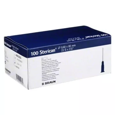 Sterican kanüülid 23Gx3 1/5 0,6x80 mm, 100 tk