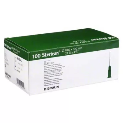 Sterican kanüülid 21Gx4 4/5 0,8x120 mm, 100 tk