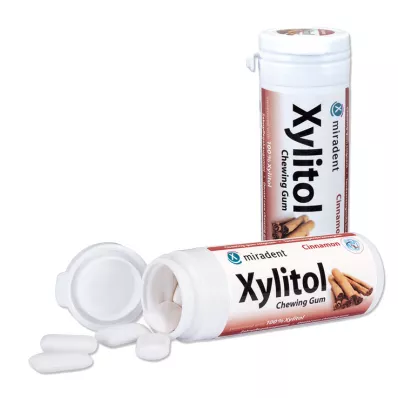 MIRADENT Ksülitooli närimiskumm kaneel, 30 tk
