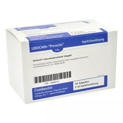 LIDOCAIN PRESSELIN 1% süstelahus, 100X2 ml