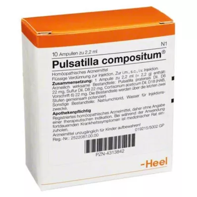 Pulsatilla Compositum ampullid, 10 tk Pulsatilla Compositum ampullid, 10 tk