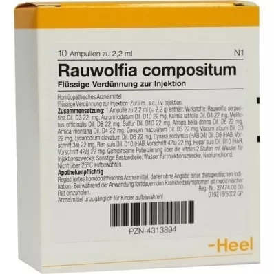 RAUWOLFIA COMPOSITUM Ampullid, 10 tk