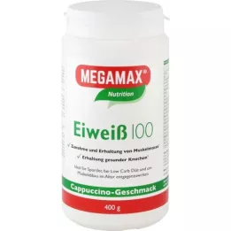 EIWEISS 100 Cappuccino Megamax pulber, 400 g