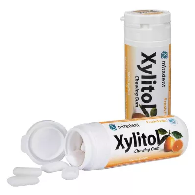 MIRADENT Ksülitooli närimiskummi puuviljad, 30 tk
