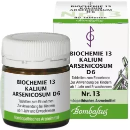 BIOCHEMIE 13 Kalium arsenicosum D 6 tabletti, 80 tk