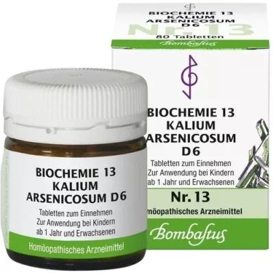 BIOCHEMIE 13 Kalium arsenicosum D 6 tabletti, 80 tk