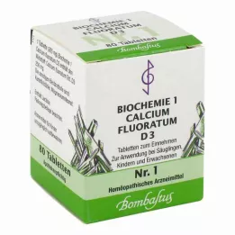 BIOCHEMIE 1 Calcium fluoratum D 3 tabletti, 80 tk