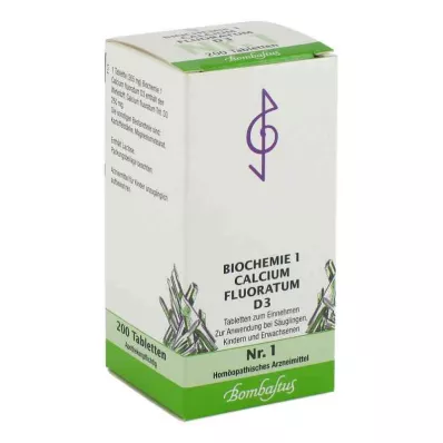 BIOCHEMIE 1 Calcium fluoratum D 3 tabletti, 200 tk