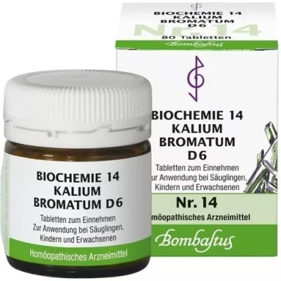 BIOCHEMIE 14 Kalium bromatum D 6 tabletti, 80 tk