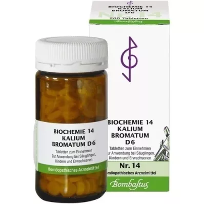 BIOCHEMIE 14 Kalium bromatum D 6 tabletti, 200 tk