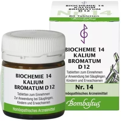 BIOCHEMIE 14 Kalium bromatum D 12 tabletti, 80 tk