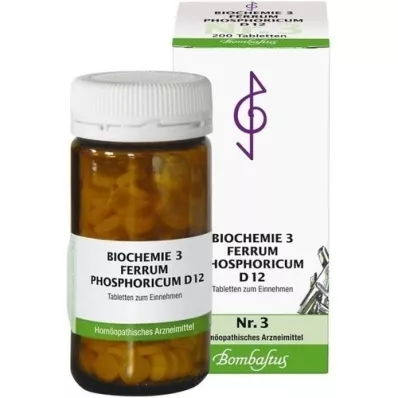 BIOCHEMIE 3 Ferrum phosphoricum D 12 tabletti, 200 tk