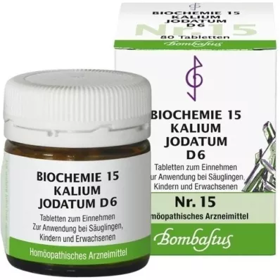 BIOCHEMIE 15 Kalium jodatum D 6 tabletti, 80 tk