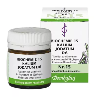 Biokeemia 15 kaaliumjodatum D 6 tabletti, 80 tk