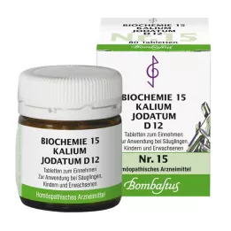 BIOCHEMIE 15 Kalium jodatum D 12 tabletti, 80 tk