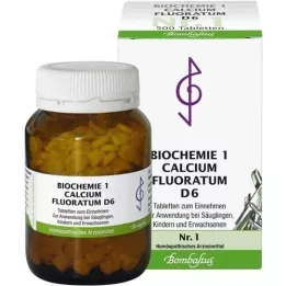 BIOCHEMIE 1 Calcium fluoratum D 6 tabletti, 500 tk
