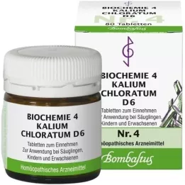 BIOCHEMIE 4 Kalium chloratum D 6 tabletti, 80 tk