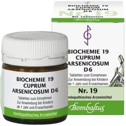 BIOCHEMIE 19 Cuprum arsenicosum D 6 tabletti, 80 tk