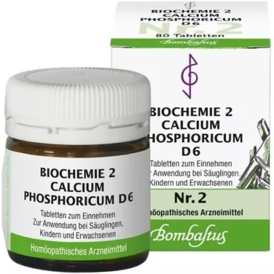 BIOCHEMIE 2 Calcium phosphoricum D 6 tabletti, 80 tk