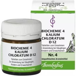 BIOCHEMIE 4 Kalium chloratum D 12 tabletti, 80 tk