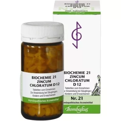BIOCHEMIE 21 Zincum chloratum D 12 tabletti, 200 tk