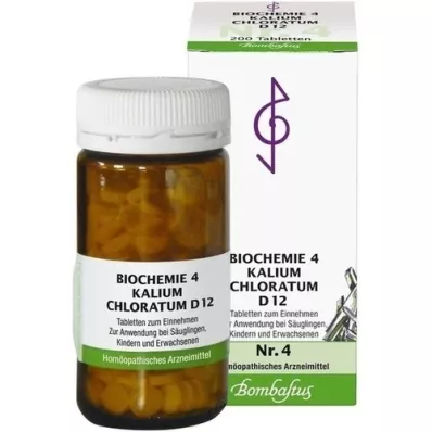 BIOCHEMIE 4 Kalium chloratum D 12 tabletti, 200 tk