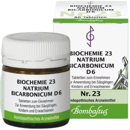 BIOCHEMIE 23 Natrium bicarbonicum D 6 tabletti, 80 tk