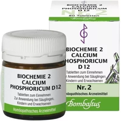 BIOCHEMIE 2 Calcium phosphoricum D 12 tabletti, 80 tk