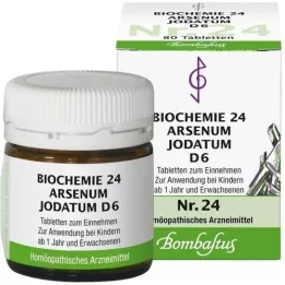 BIOCHEMIE 24 Arsenum jodatum D 6 tabletti, 80 tk