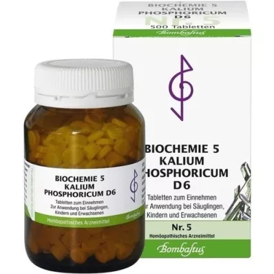BIOCHEMIE 5 Kalium phosphoricum D 6 tabletti, 500 tk