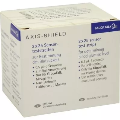 GLUCO TALK BZ-testribad testribad, 2X25 tk