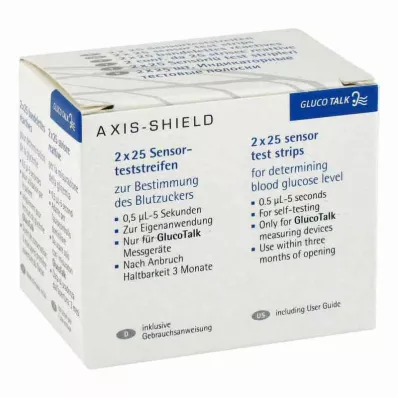 GLUCO TALK BZ-testribad testribad, 2X25 tk