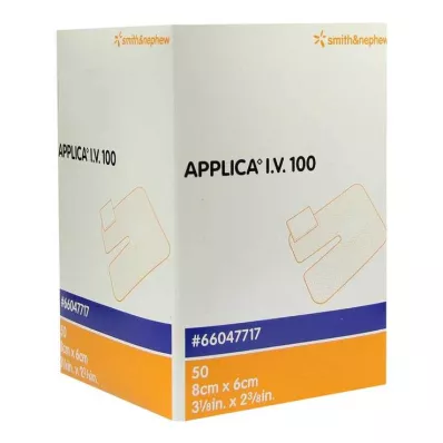Applica I.V.100 kanüülplaaster imemispadjaga, 50 tk