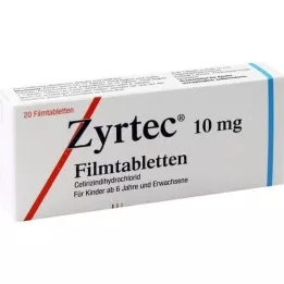 ZYRTEC Õhukese polümeerikattega tabletid, 20 tk