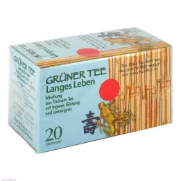 GRÜNER TEE+ Ingver + ženšennifiltri kotikesed, 20 tk