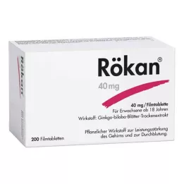 RÖKAN 40 mg õhukese polümeerikattega tabletid, 200 tk