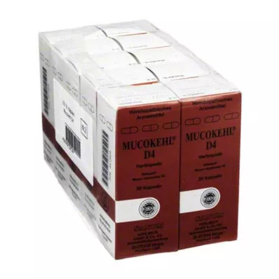 MUCOKEHL Kapslid D 4, 10X20 tk