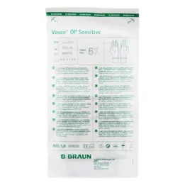 VASCO OP Tundlikud kindad, steriilsed, puudrita, suurus 6,5, 2 tk