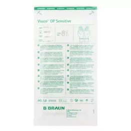 VASCO OP Tundlikud kindad, steriilsed, puudrita, suurus 8,5, 2 tk